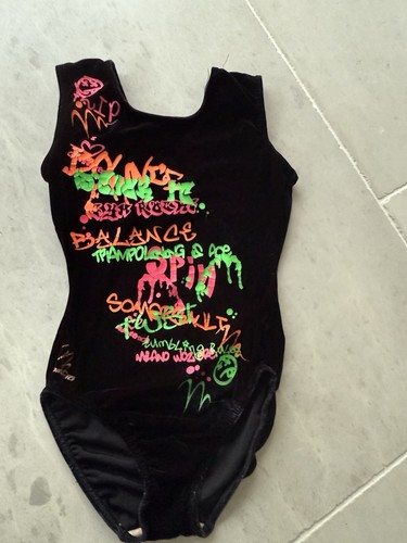 Milano black neon leotard - black,