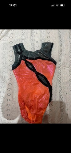Orange milano leotard - milano,