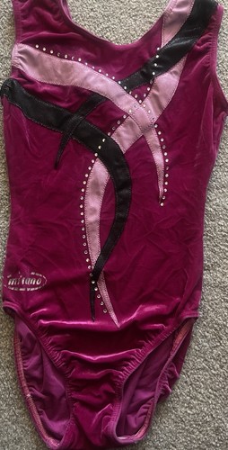 Milano pink velour leotard - milano,