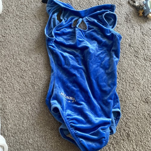Blue milano leotard girls - milano,